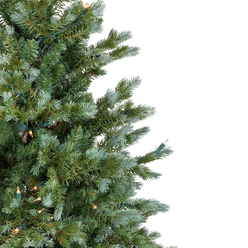 Blue Spruce Artificial Potted Christmas Tree - 4' - Clear Lights - 4 Foot