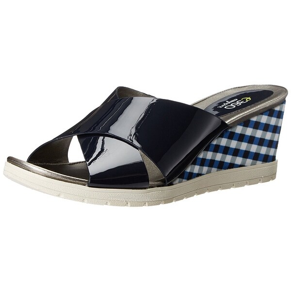 Easy Spirit Womens Hartlyn Leather Open Toe Casual Platform Sandals