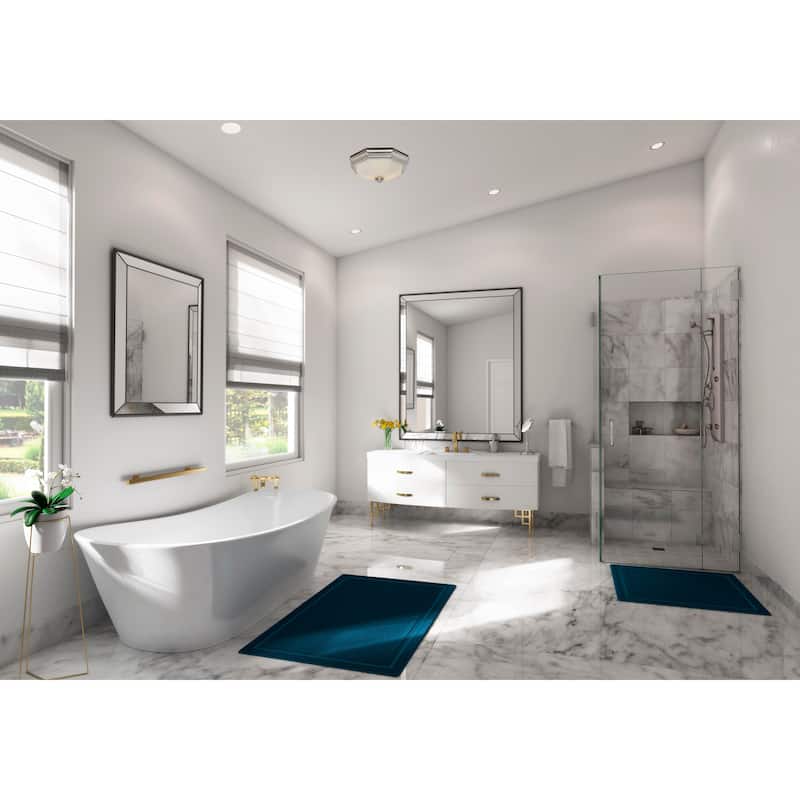 Hunter Huntley Bathroom Ventilation Fan with Light - Brushed Nickel