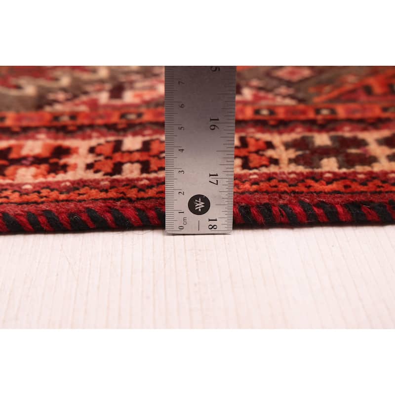 ECARPETGALLERY Hand-knotted Melis Vintage Red Wool Rug - 6'5 x 10'4