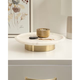 Kate and Laurel Sevienne Round Tray. - 10" Diameter