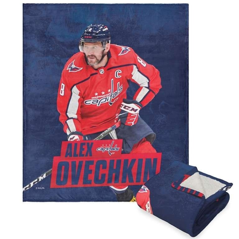 NHL Player Silk Touch Sherpa Throw Blanket