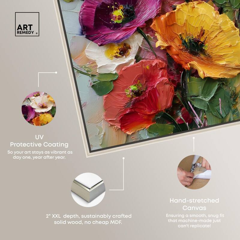 Floral Texture II Canvas by Art Remedy