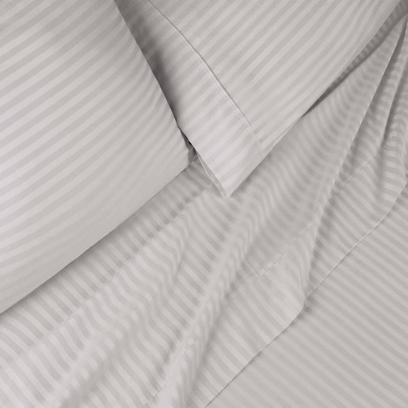 Superior Gyda Deep Pocket 400-Thread Count Striped Egyptian Cotton Sheets