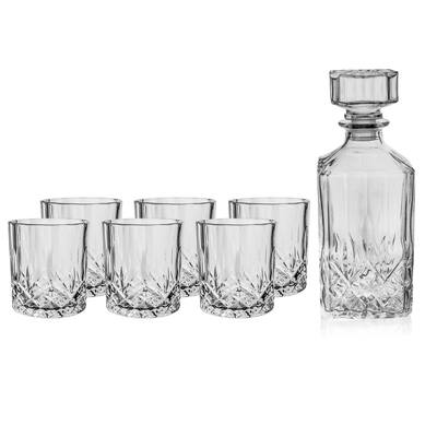 Loretto Whiskey Set - Set of 7 - 11"W x 21"D x 10"H