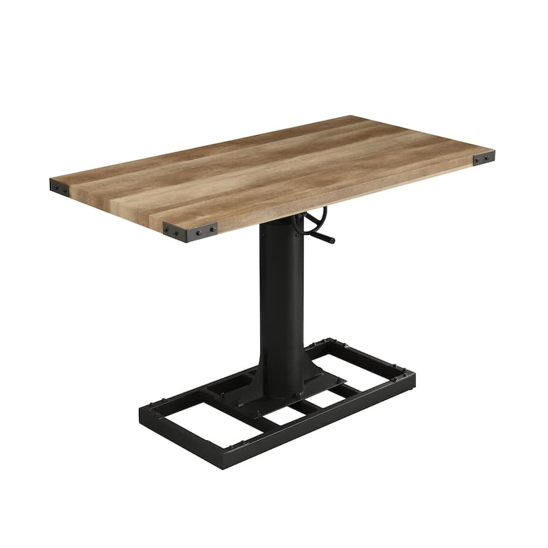 Furniture of America Kic Industrial Black 49-in Adjustable Standing Desk