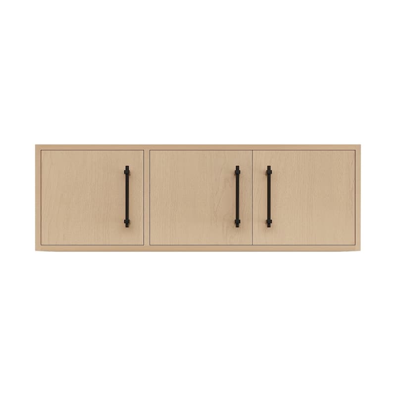 Victoria 42 Inches Top Cabinet Wall-Mounted (Left) - Oak Finish - Yellow Oak