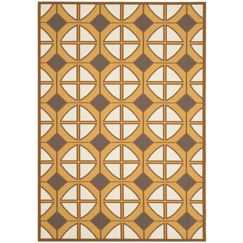 SAFAVIEH Hampton Coba Modern Indoor/ Outdoor Waterproof Patio Backyard