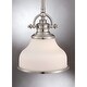 preview thumbnail 3 of 3, Grant 1-Light Mini Pendant in Brushed Nickel