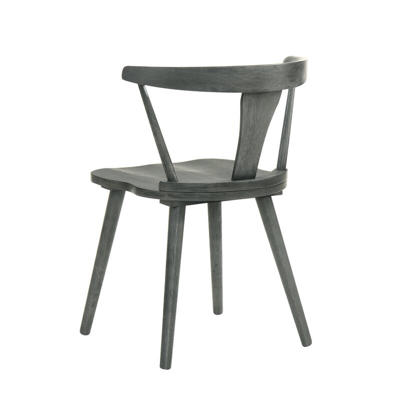2 Pieces Set Dining Side Chair Rustic Modern Farmhouse Design Retro Design Easy To Assembly
