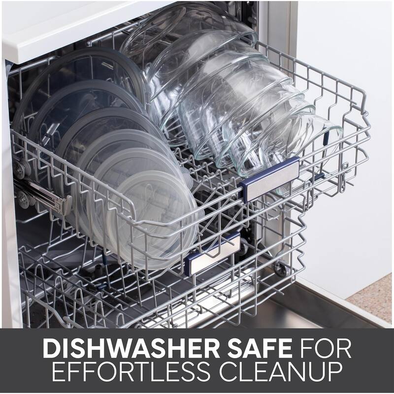 COOK WITH COLOR 12 Pc Glass Nesting Mixing Bowl Set with Lids for Cooking and Prep