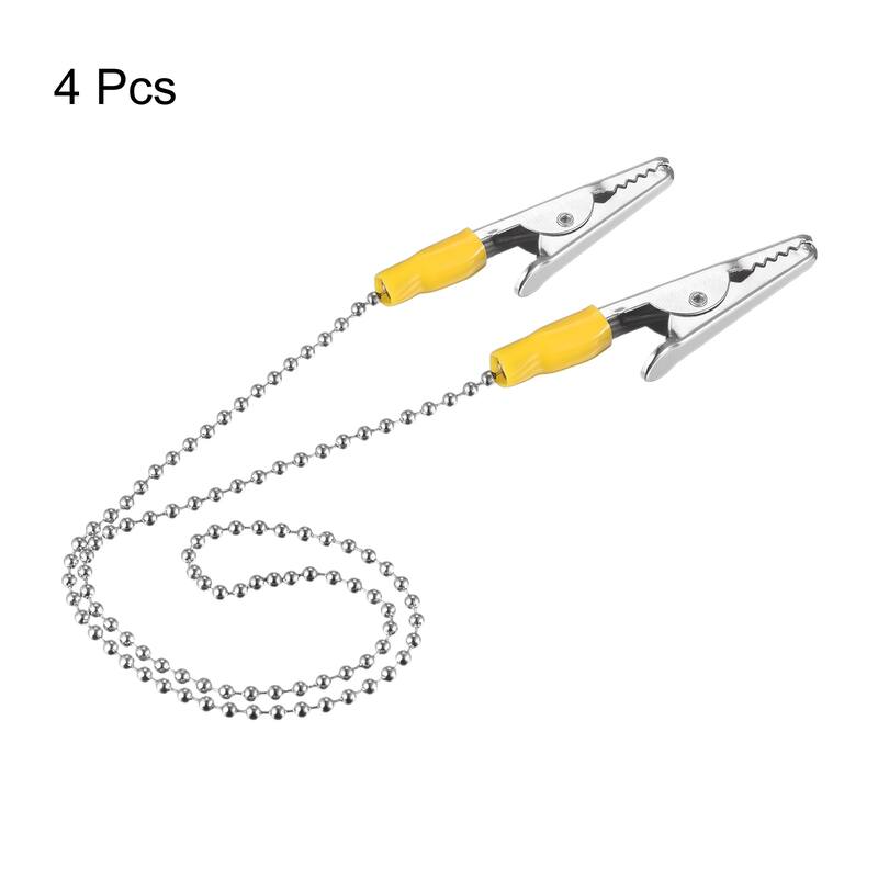 Napkin Chain, 18" Alloy Neck Bib Holder Chain Sun Hat Strap Lanyard
