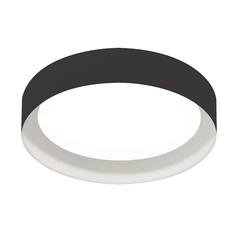 AFX Reveal 12" LED Flush Mount - Black/White - 120-277V - Black, White