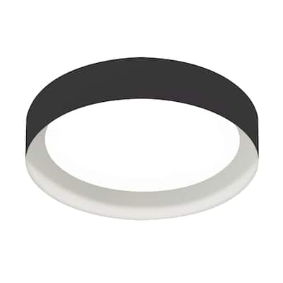 AFX Reveal 12" LED Flush Mount - Black/White - 120-277V