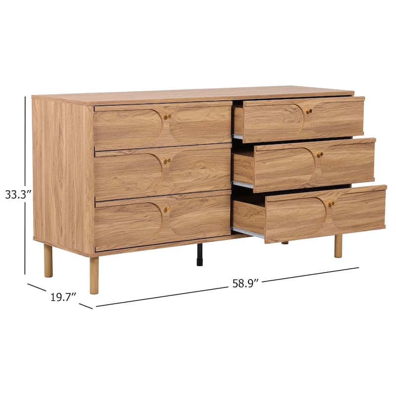 SAFAVIEH Home Prinpop 6-Drawer Chest