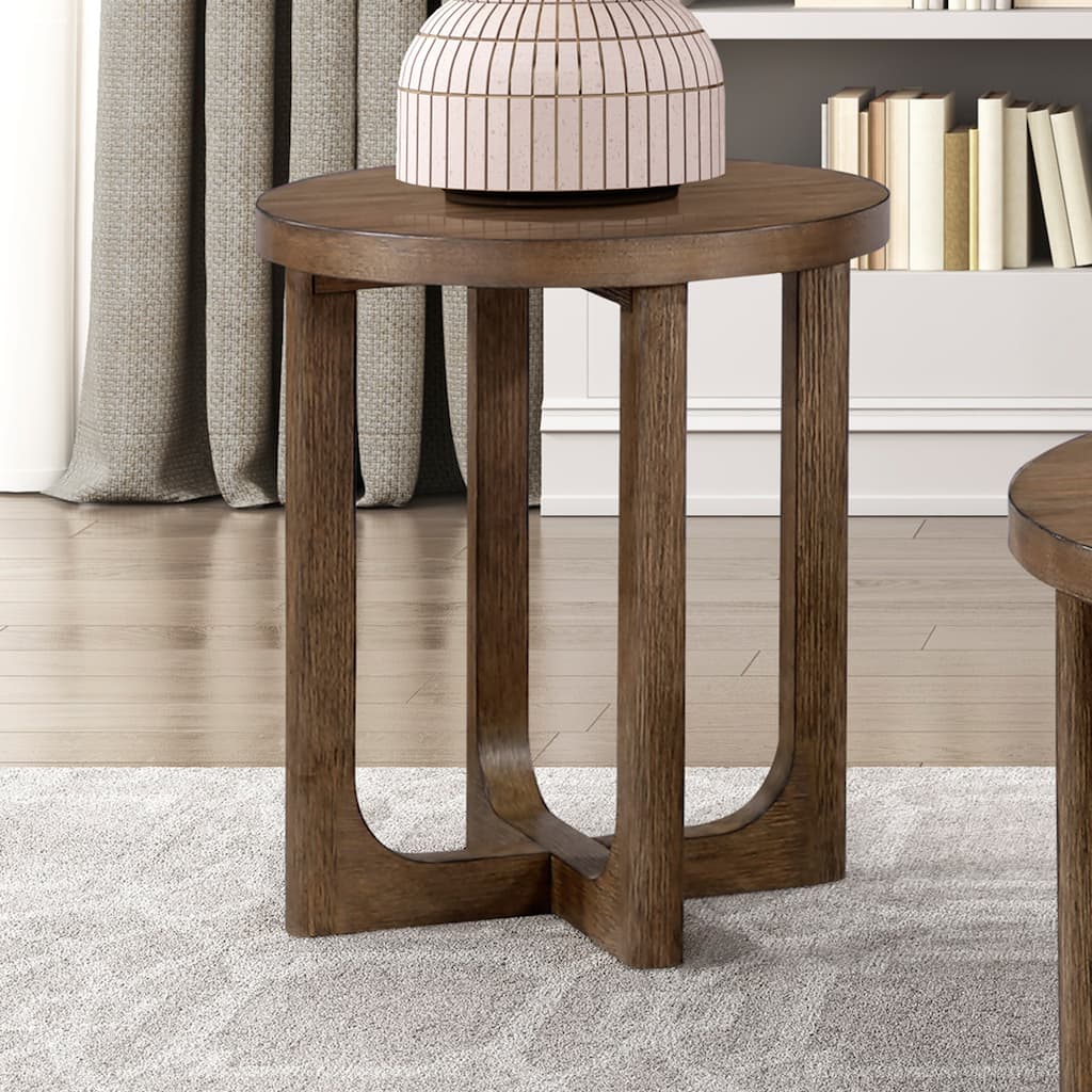 Fremont & Park Aitana Round Wood End Table