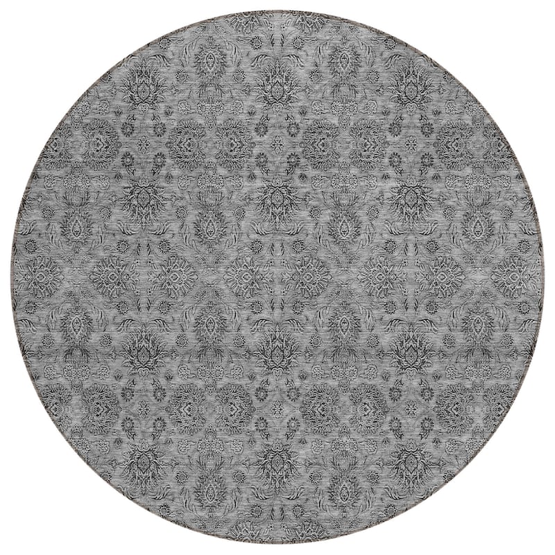 HomeRoots Floral Transitional Rectangle Outdoor Rug
