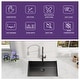 preview thumbnail 5 of 3, 27in Stainless Steel Topmount Black 18 Gauge Single Bowl Kitchen Sink - 27x18x9in