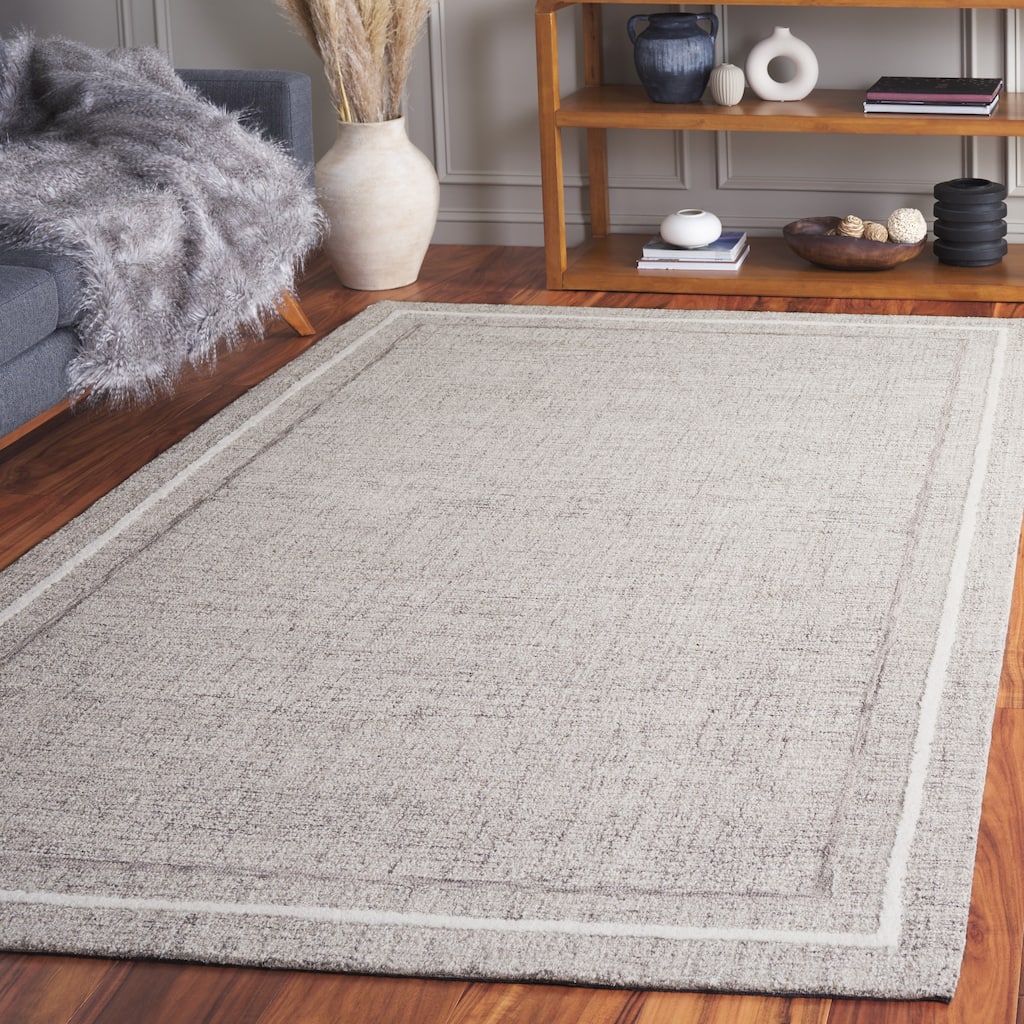 SAFAVIEH Handmade Ebony Mounia Modern & Contemporary Wool Rug