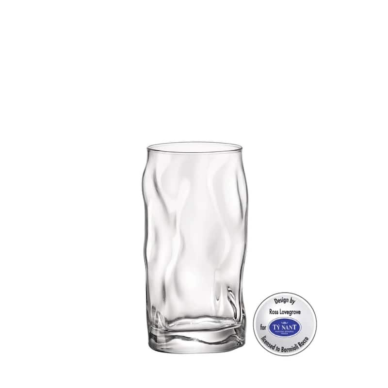 Bormioli Rocco Set of 6 Sorgente Cooler Glasses - 15.5 oz.