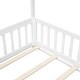 preview thumbnail 11 of 37, Kids and Baby Twin Size House Bed Platform Bed with Guardrails and Slats