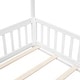 preview thumbnail 32 of 45, Twin Wood House Bed with Guardrails