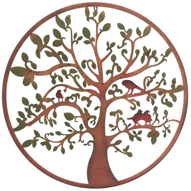 SAFAVIEH Outdoor Alfrid 32" Tree Of Life Wall Art