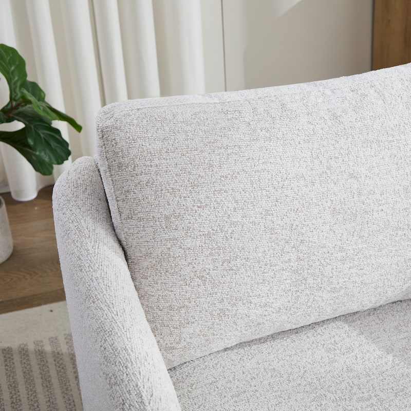 GDFStudio - Clara Chenille Swivel Accent Chair with Sleek Modern Design and Plush Cushioning - 31.5"W