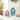 Glitzhome 6"/8"H Set of 2 Lighted Easter Wooden House-shaped Table Decor
