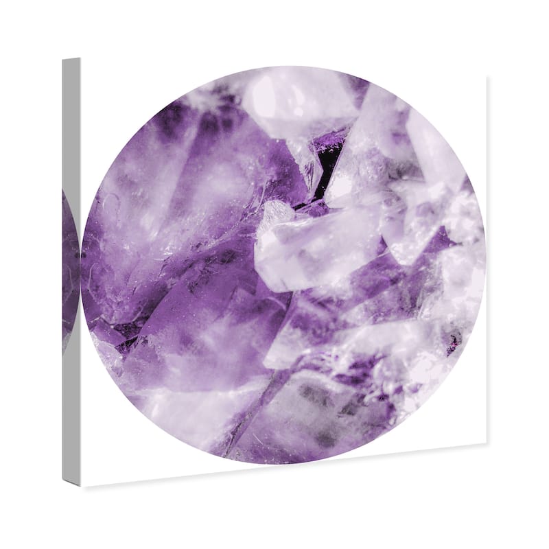 Wynwood Studio Prints Abstract Amethyst Cluster Purple and Lavender Modern & Contemporary Wall Art Canvas Print
