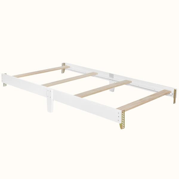 slide 2 of 2, Dream On Me Mini Crib Bed Rail White