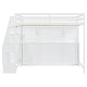 preview thumbnail 23 of 36, Full Size Convertible Murphy Bunk Bed with Hydraulic Lift, Built-In Desk, Storage Staircase