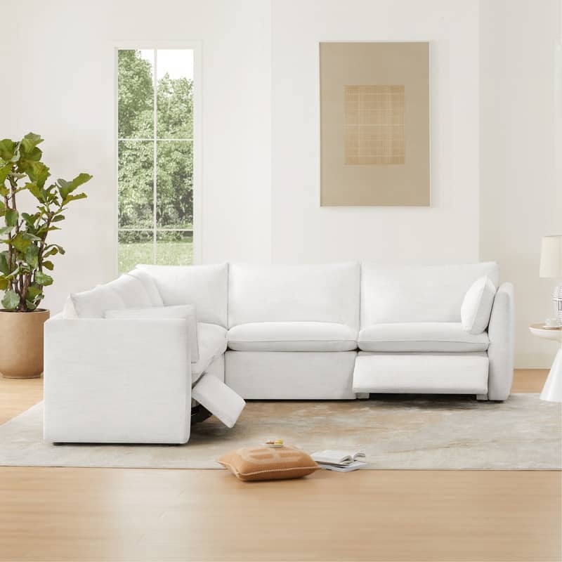 Cypress Power Reclining Sectional Sofa Couch