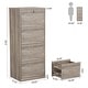 preview thumbnail 12 of 34, 4 Drawer Wood File Cabinet with Lock for Home Office