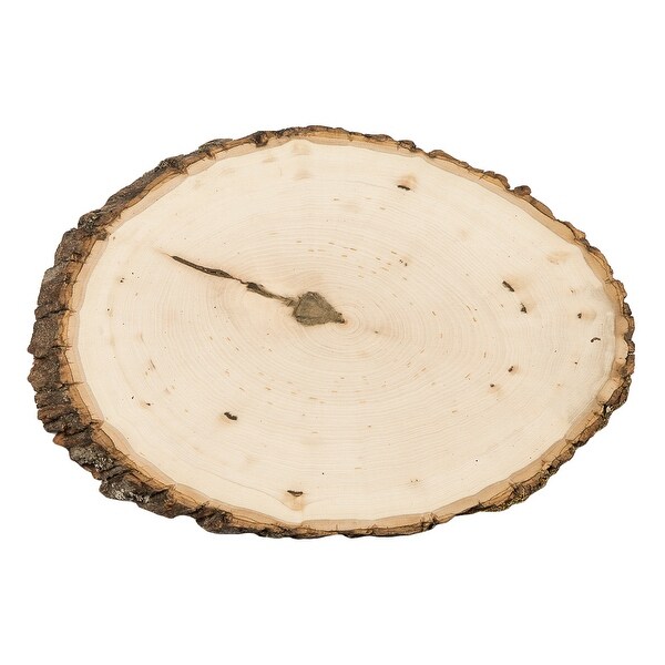 Round Basswood Tree Slice/Slab Approx. 7"-9" on the smallest diameter - Medium, Quantity: 1 pc