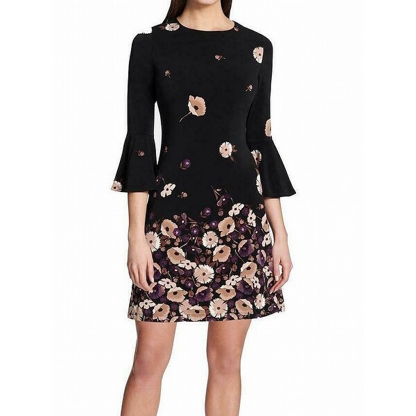 tommy hilfiger black dress with bell sleeves