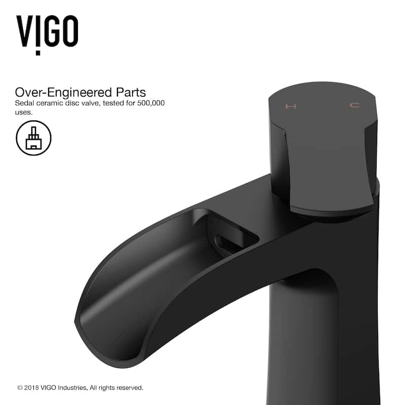 VIGO Paloma 7" H Single Handle Single Hole Bathroom Faucet
