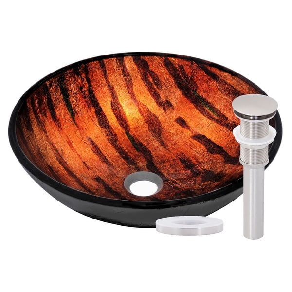 Miseno Mno G520 Circular 16 1 2 Tempered Glass Vessel Bathroom Sink Overstock 12917650