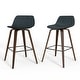 preview thumbnail 132 of 147, WYNDENHALL Cacey Mid Century Modern Bentwood Counter Height Stool (Set of 2) - 20.7'' x 21.1'' x 36.6