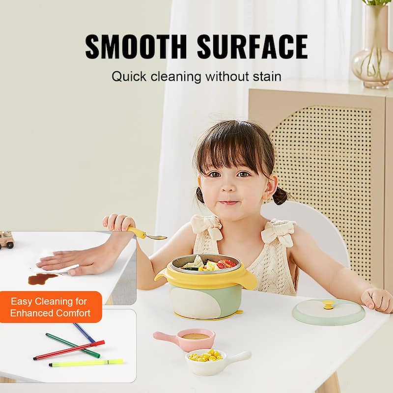 White Wooden Kids Toddler Multi-Activity Table and Chair Set Perfect for Child Room or Playroom or Daycare
