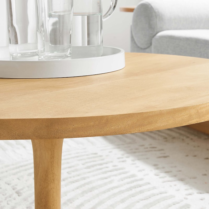 Lina 30" Round Wood Coffee Table