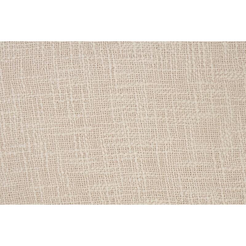 20" Beige Solid Square Throw Pillow