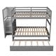 preview thumbnail 15 of 21, Nestfair Full over Full Bunk Bed with Twin Size Trundle
