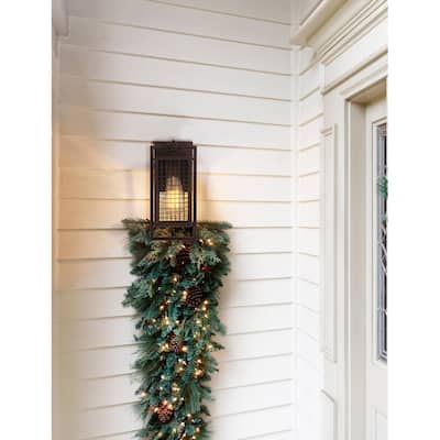 Eglo Garraux 5-inch Ruse Wall Sconce with Clear Glass