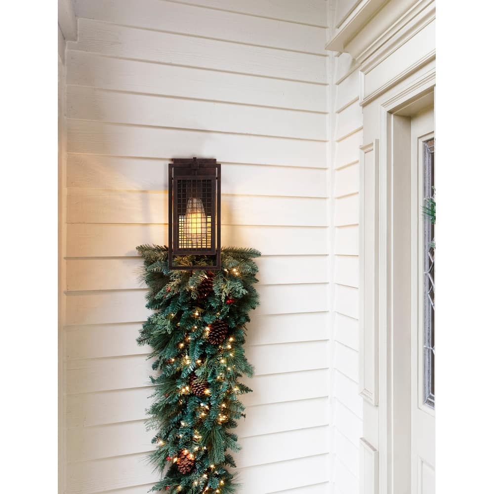 Eglo Garraux 5-inch Ruse Wall Sconce with Clear Glass