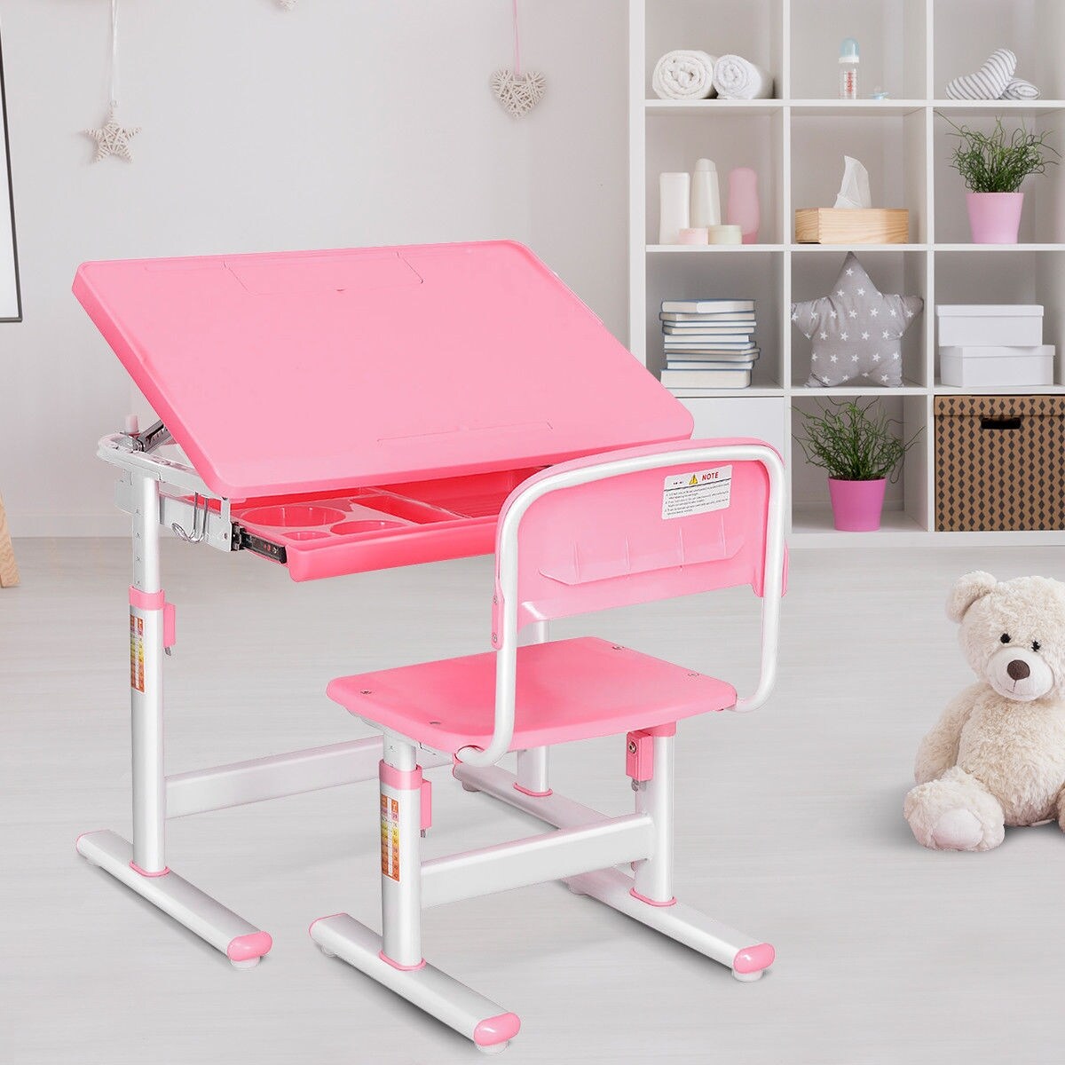 infant desk and chair