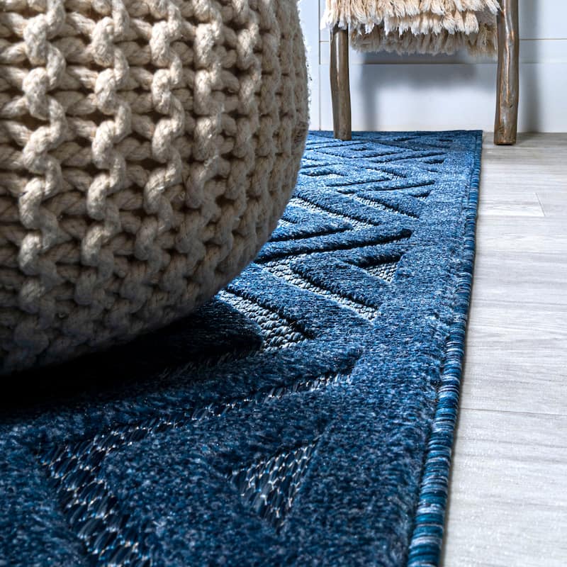 JONATHAN Y Ankara Neutral Diamond Trellis Indoor/Outdoor Area Rug