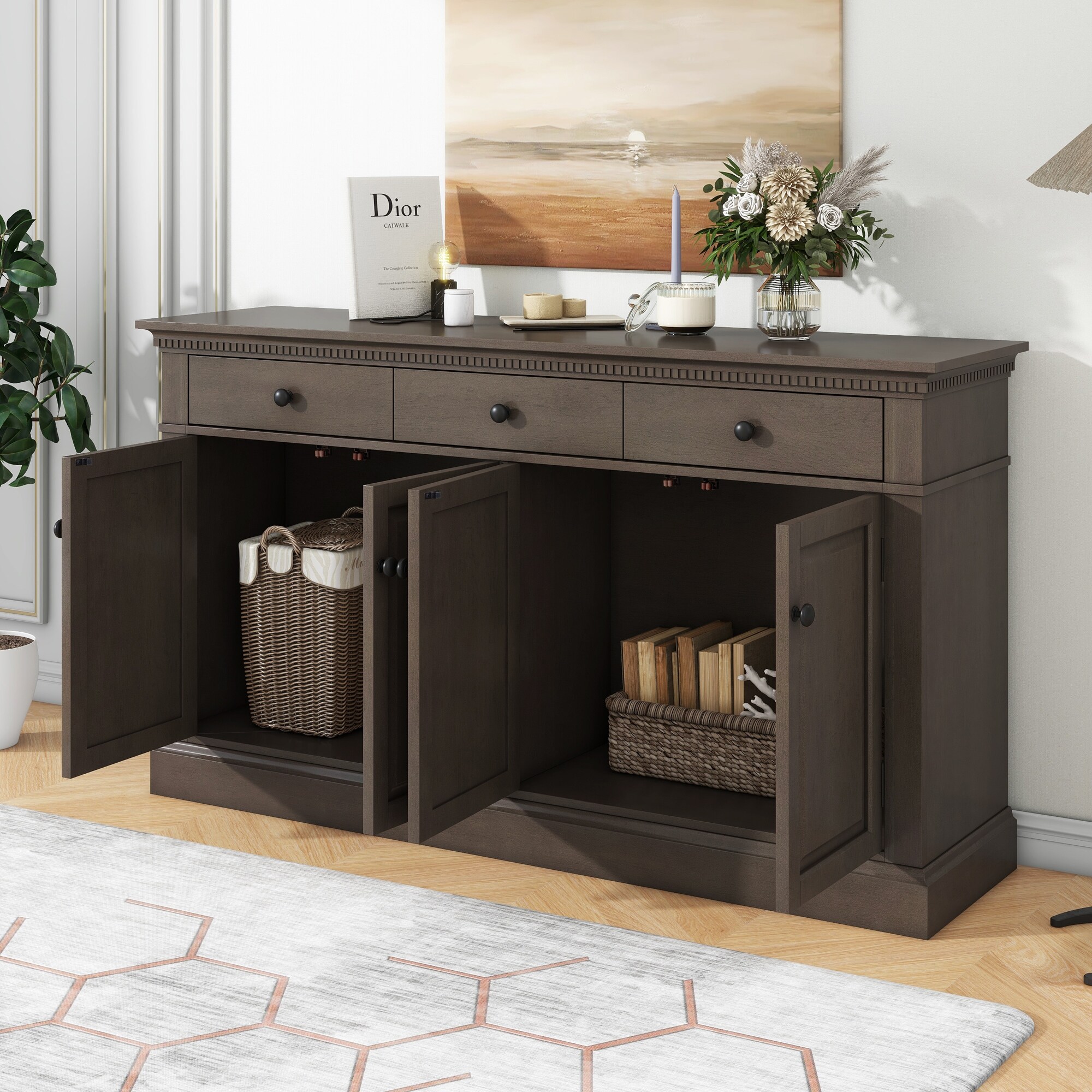 Retro buffet table hotsell