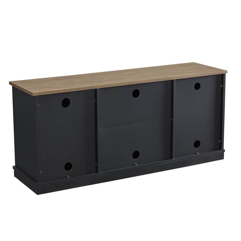 54" Faux Raw Wood TV Stand for 60" TVs - 54" in Width