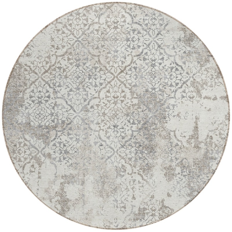 HomeRoots Floral Transitional Rectangle Outdoor Rug